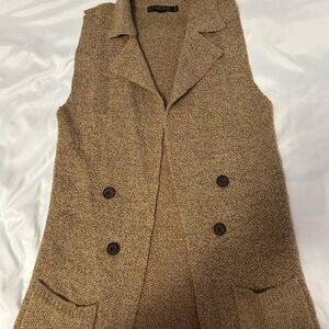 Love Tree Tan Knit Vest